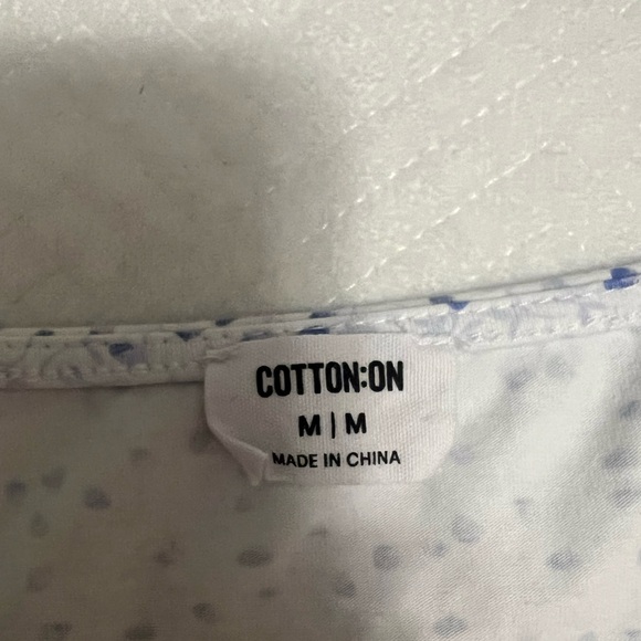 Cotton On Blue V-neck Crop Top - Picture 3 of 3